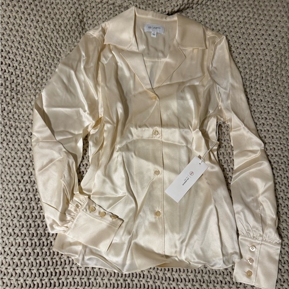 AG Jeans Valerie blouse in champagne